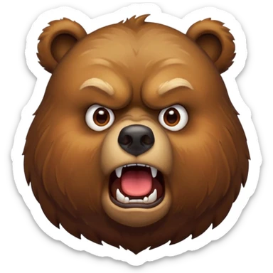bär der sich beschwert sticker