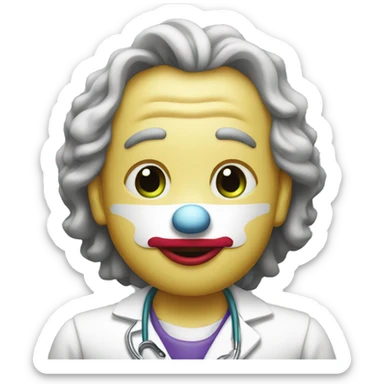Medico payaso  sticker