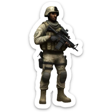 Call of duty 4 modern warfare SAS soldier sticker