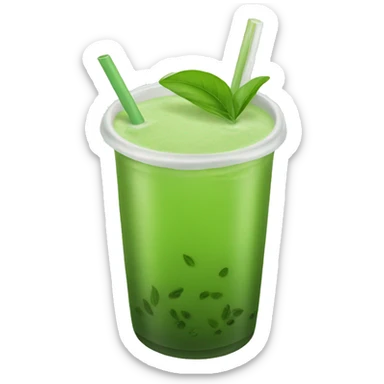 Thai green tea sticker