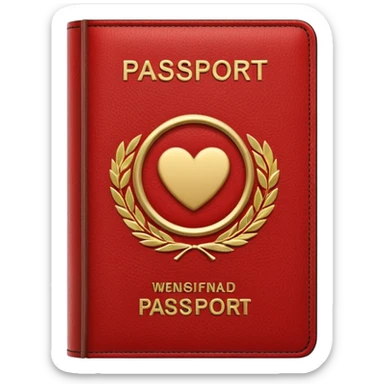 red passport sticker