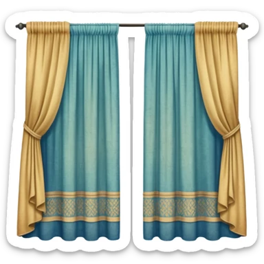 old curtain sticker