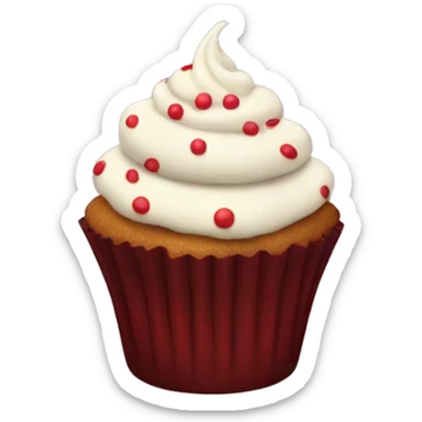A Christmas cupcake  sticker