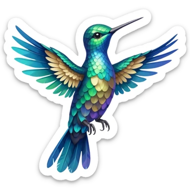 colibri sticker