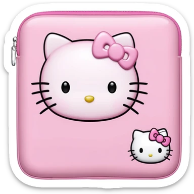 je veux un iPad rose cute avec une coque hello kitty sticker