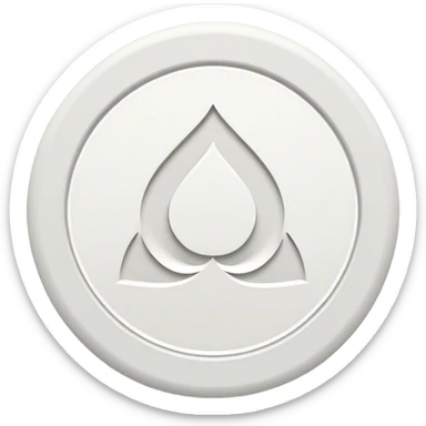 a simple white amiri logo  sticker