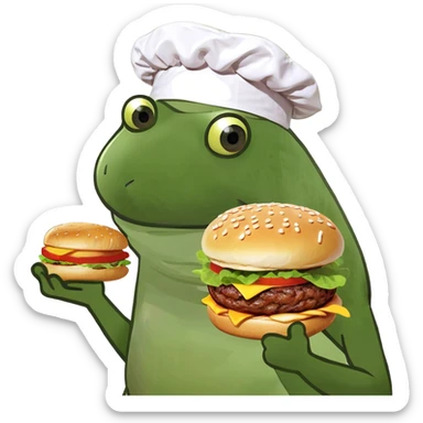 Hamburger sticker