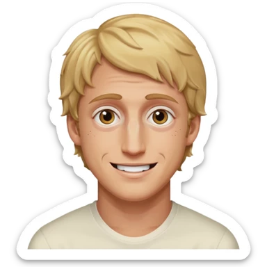 Logan Paul with Dead eyes smile sticker