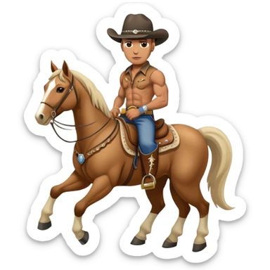 the rock on a horse sticker