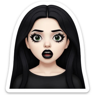 Mexican goth girl can’t sleep and yells about new suicideboy album
 sticker