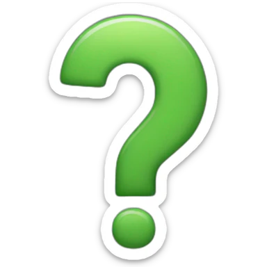 Question mark sticker