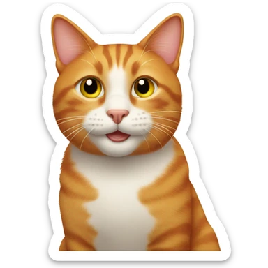 Ginger cat sticker