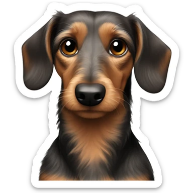 Wire haired dachshund  sticker