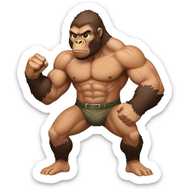 Can you make me look like I’m about to fight a gorilla sticker