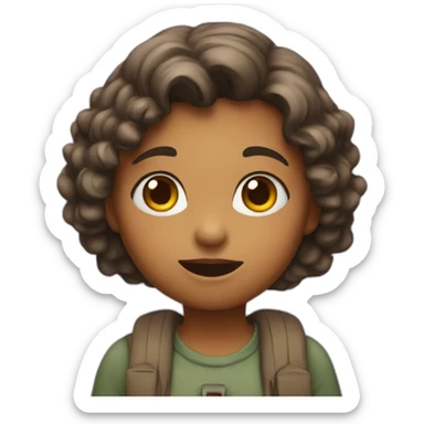 girl asking question sticker