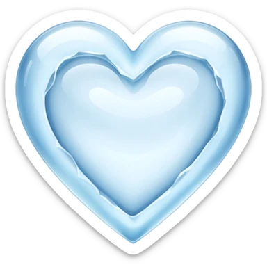 coração de gelo   sticker