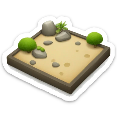  A zen garden sticker