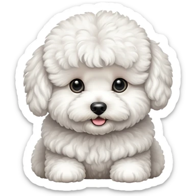 bichon frise sticker
