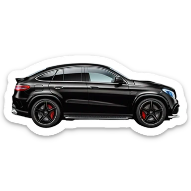 Mercedes Gle 63s coupé barabus black sticker