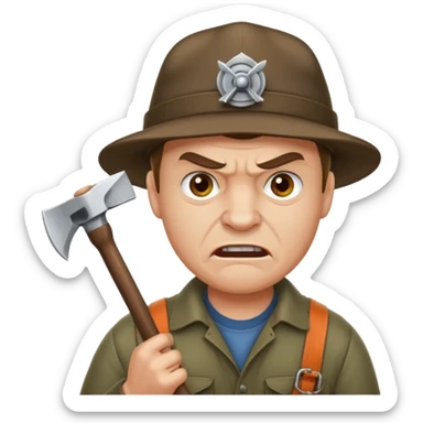 Brian robeson at the beginning of Hatchet
struggling with his parents' recent divorce and harboring . He is angry, self-pitying
He is carrying a hatchet
He is on a single-engine plane with a pilot who soon suffers a heart attack, leaving Brian to navigate the crash and his new, harsh reality. sticker