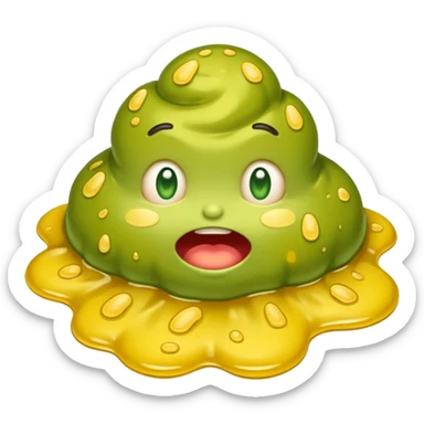 nasty, disgusting vomit  sticker