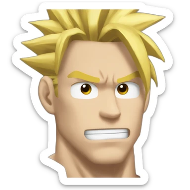 All might hero motivated sticker