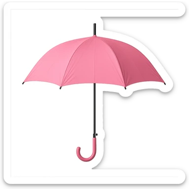 pink umbrella sticker