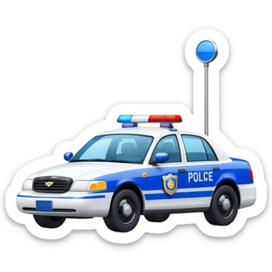 police car sticker