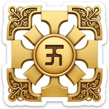 Hindu swastika sticker