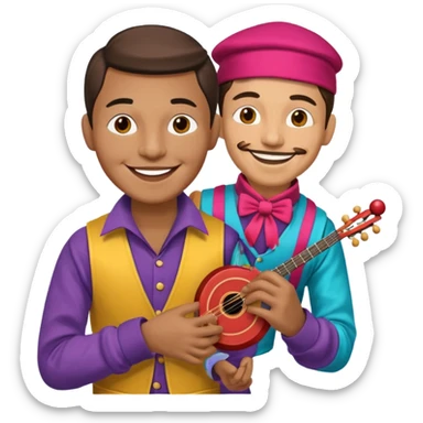 Street Puppet Performer man sticker