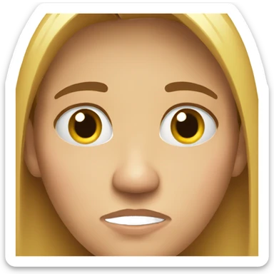 Person glaring at you from the side sticker