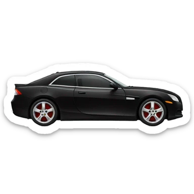 Expensive black car sticker