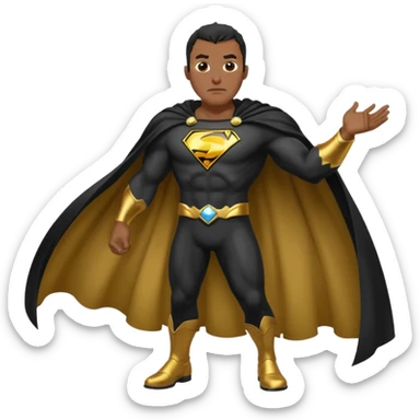 black adam cape sticker