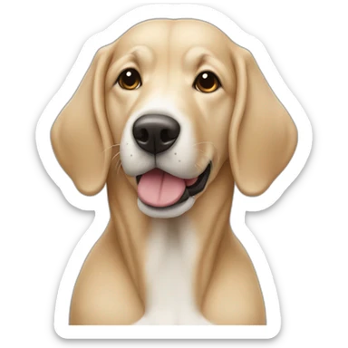 Chien qui mange du jus sticker