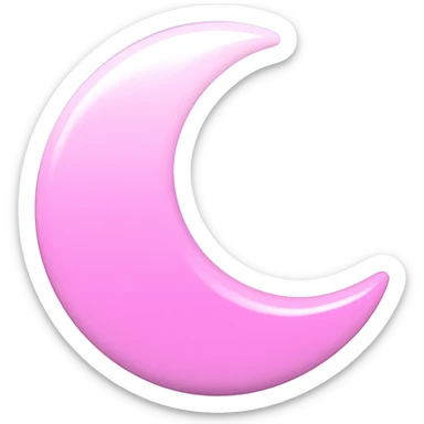 Shiny pastel rose-pink-lavender-violent-gradient moon and stars aesthetic realistic real life scenery landscape sticker