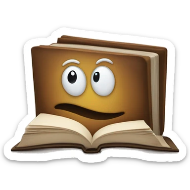 Book with face sticker