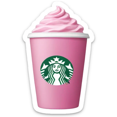 Pink Starbucks sticker