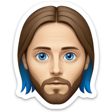 Jared Leto with blue eyes sticker