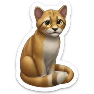Chat sauvage sticker