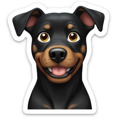 Black York Dog sticker