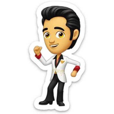 Elvis Presley flamenco sticker
