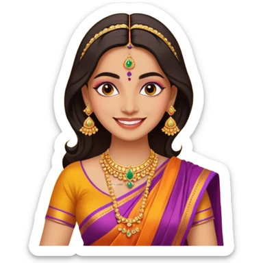diwali woman sticker