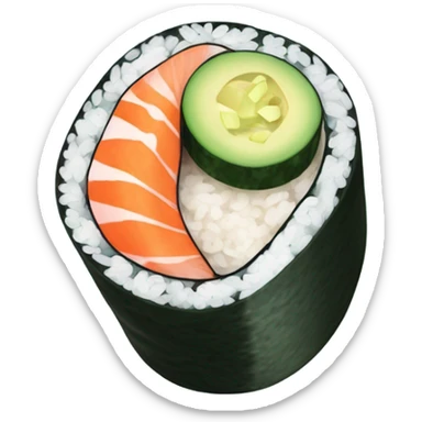 Sushi roll sticker