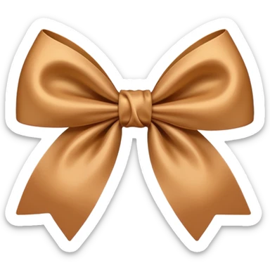 moño cafe claro sticker