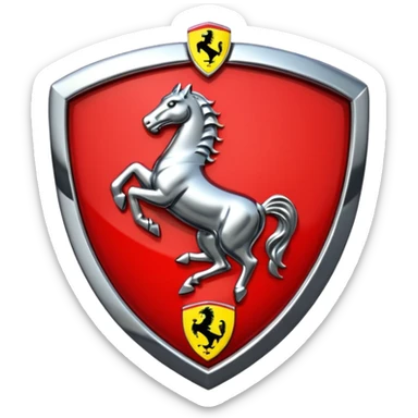 Real Ferrari badge sticker
