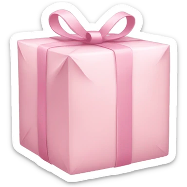 light pink package sticker