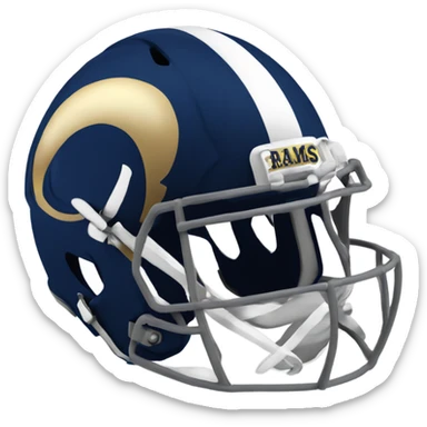 LA Rams helmet sticker