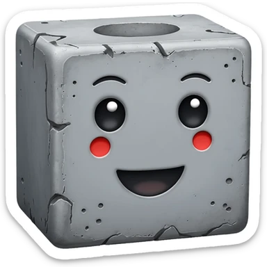 Concrete block sticker