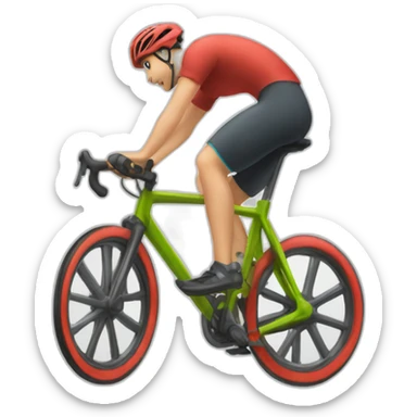 vélo de contre la montre sticker