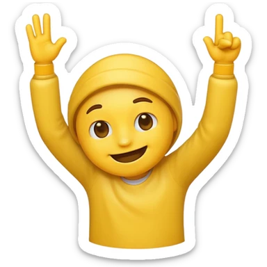 dabbing emoji sticker